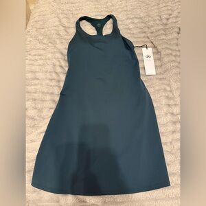 ALO Yoga Midnight Green Airlift Fly Dress Medium NWT